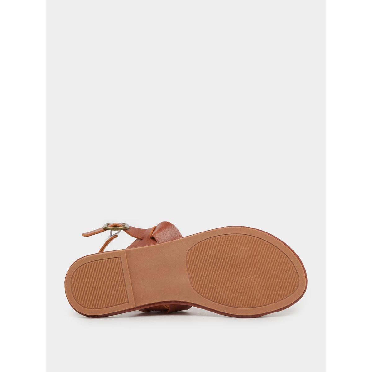 Styli Braided Sling Back Flat Sandals-women-shoes-sandals-flats-image-6
