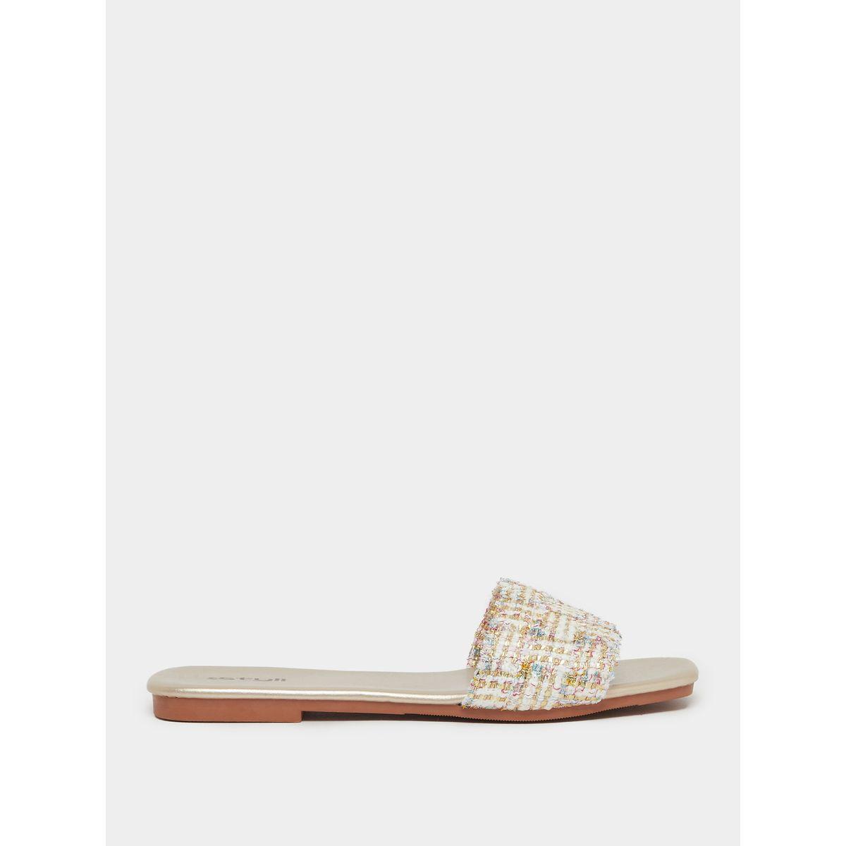 صندل بتفاصيل بارزة الملمس-women-shoes-sandals-flats-image-1