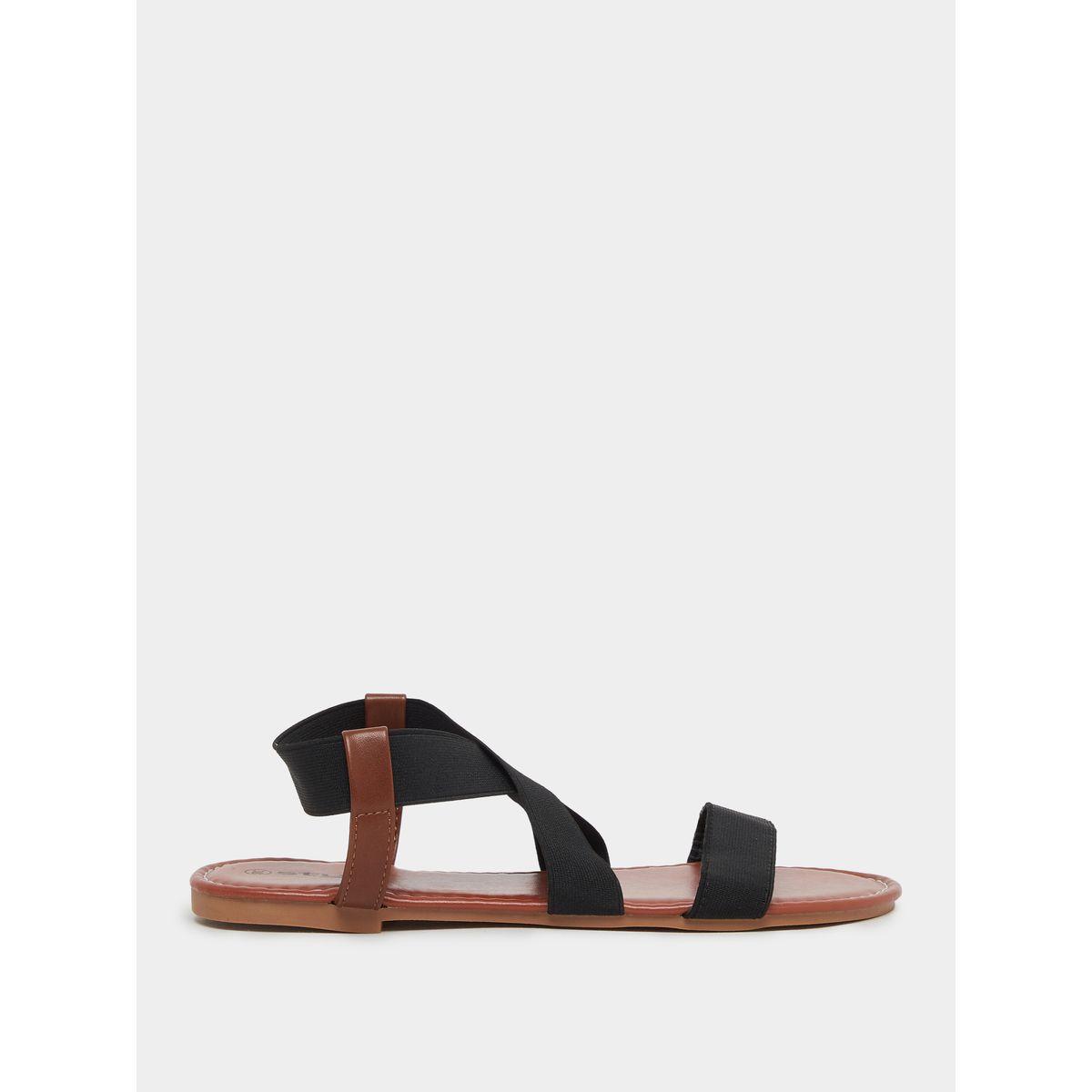 صندل فلات بسير كاحل مطاطي-women-shoes-sandals-flats-image-6