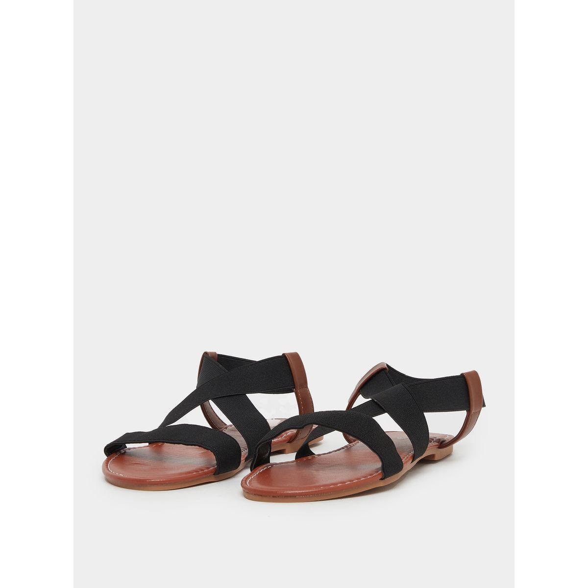 صندل فلات بسير كاحل مطاطي-women-shoes-sandals-flats-image-5