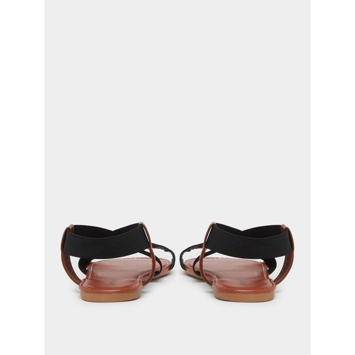 صندل فلات بسير كاحل مطاطي-women-shoes-sandals-flats-image-3