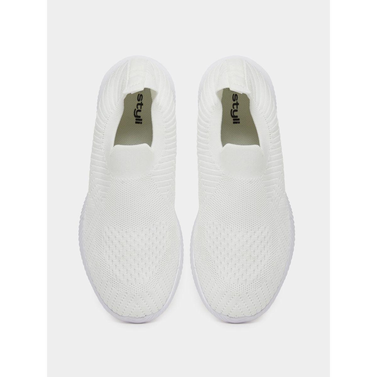 Styli Textured Slip On Sneakers-women-shoes-sneakers-image-5
