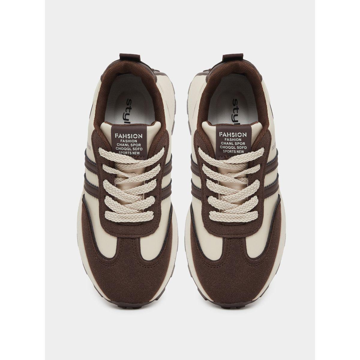 Styli Color Block Lace Up Sneakers-women-shoes-sneakers-image-5
