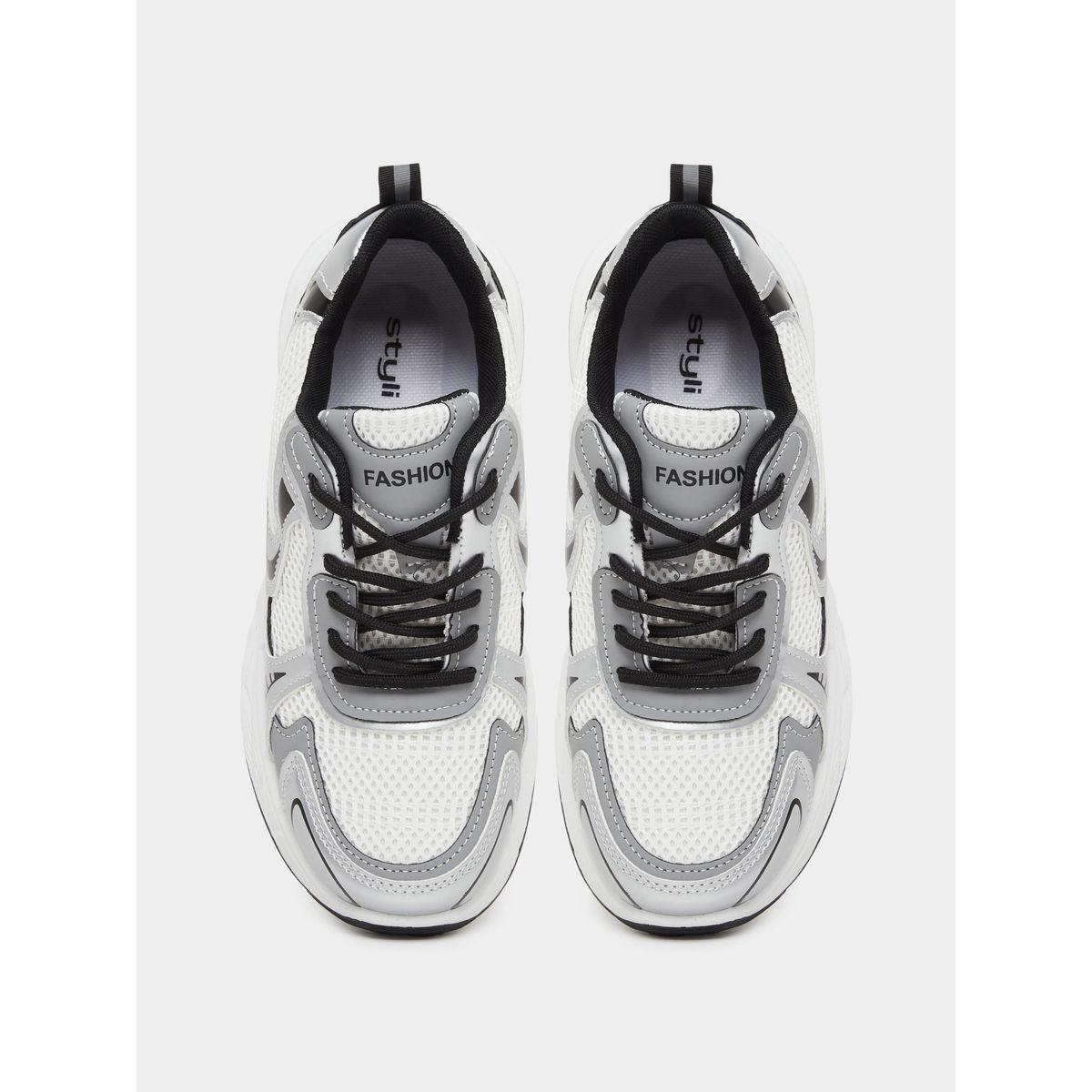 Styli Chunky Sole Lace Up Sneakers-women-shoes-sneakers-image-5
