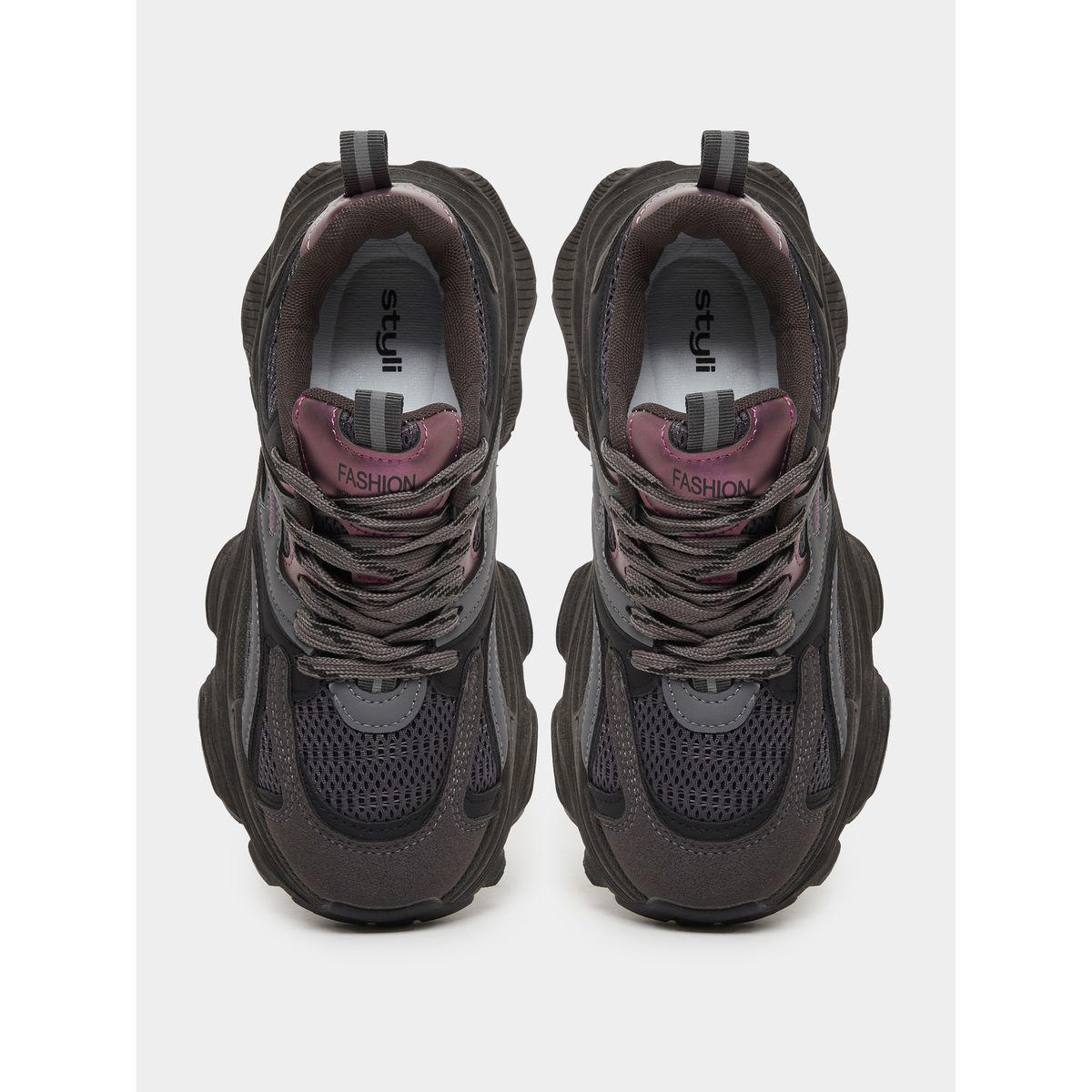 حذاء سنيكرز بنعل شانكي ورباط غلق-women-shoes-sneakers-image-5