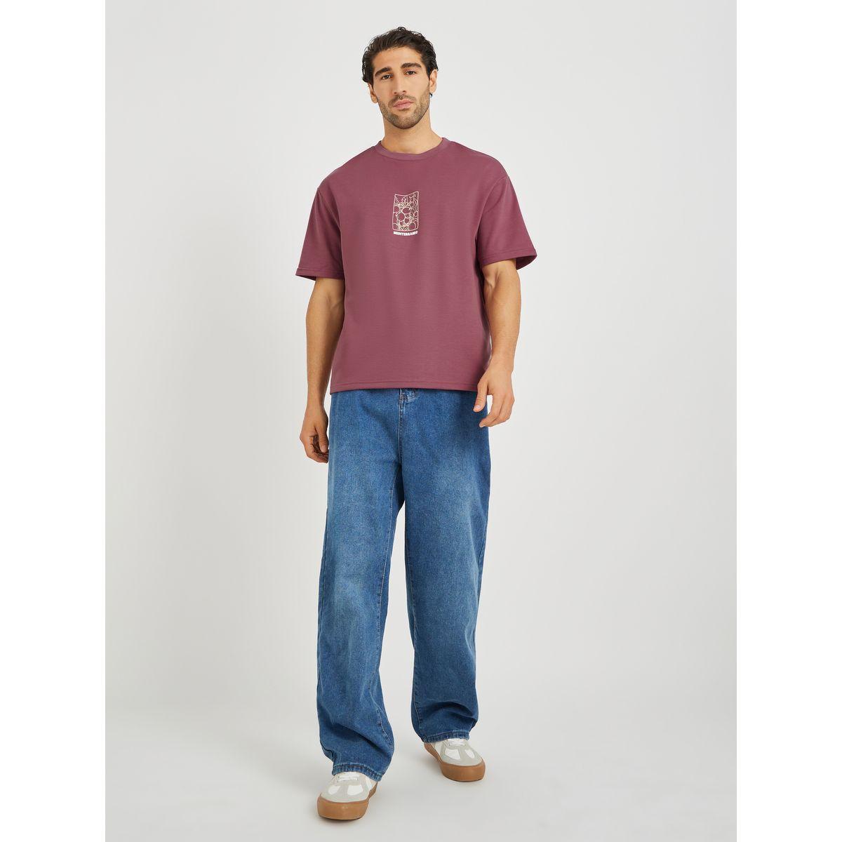 Styli Men Holiday Graphic Print Oversized T-Shirt-men-clothing-tshirtsandpolos-tshirts-image-2
