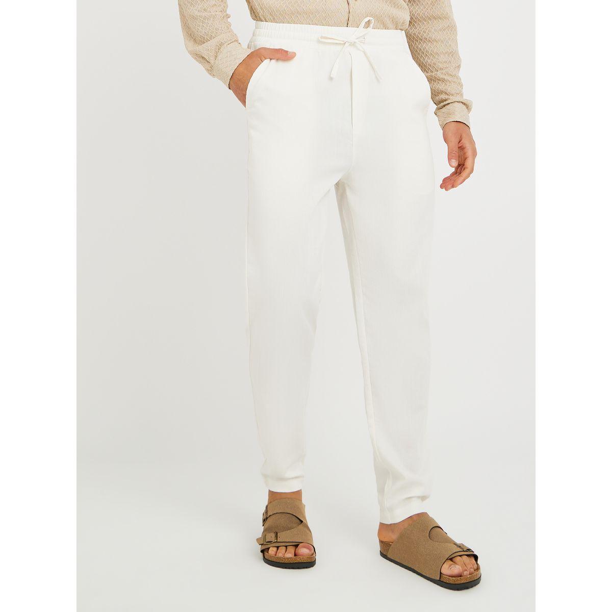 بنطال جوغر بتفاصيل بارزة الملمس مع أربطة-men-clothing-bottoms-joggers-image-1
