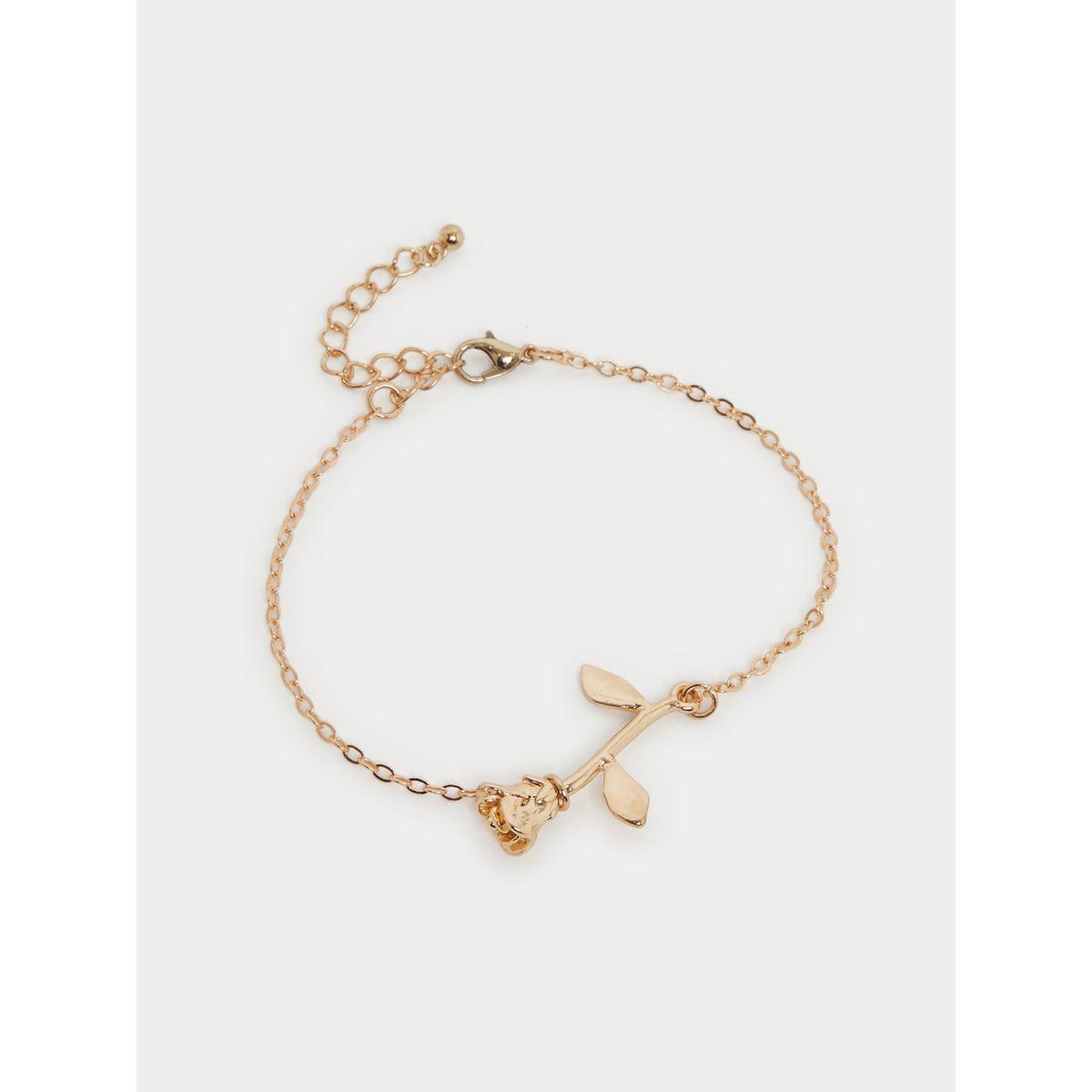 Styli Flower Accent Anklet with Lobster Clasp-women-watchesandjewellery-jewellery-anklets-image-1