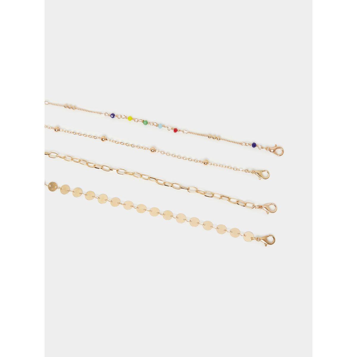 Styli Set of 4 - Link Chain Anklet with Lobster Clasp-women-watchesandjewellery-jewellery-anklets-image-3
