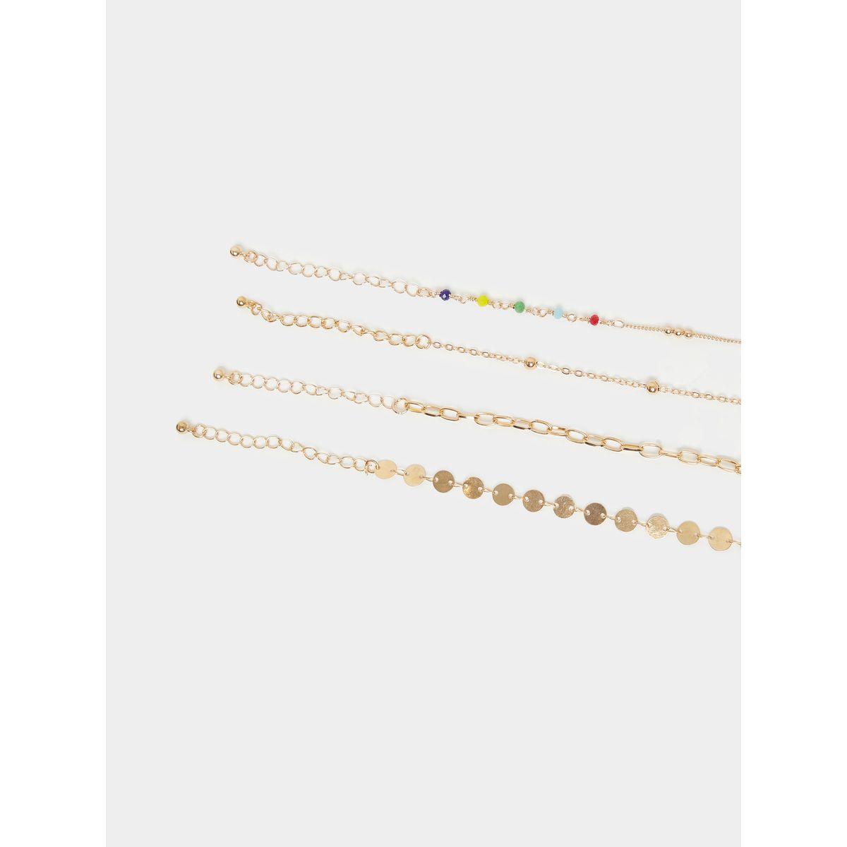 Styli Set of 4 - Link Chain Anklet with Lobster Clasp-women-watchesandjewellery-jewellery-anklets-image-4