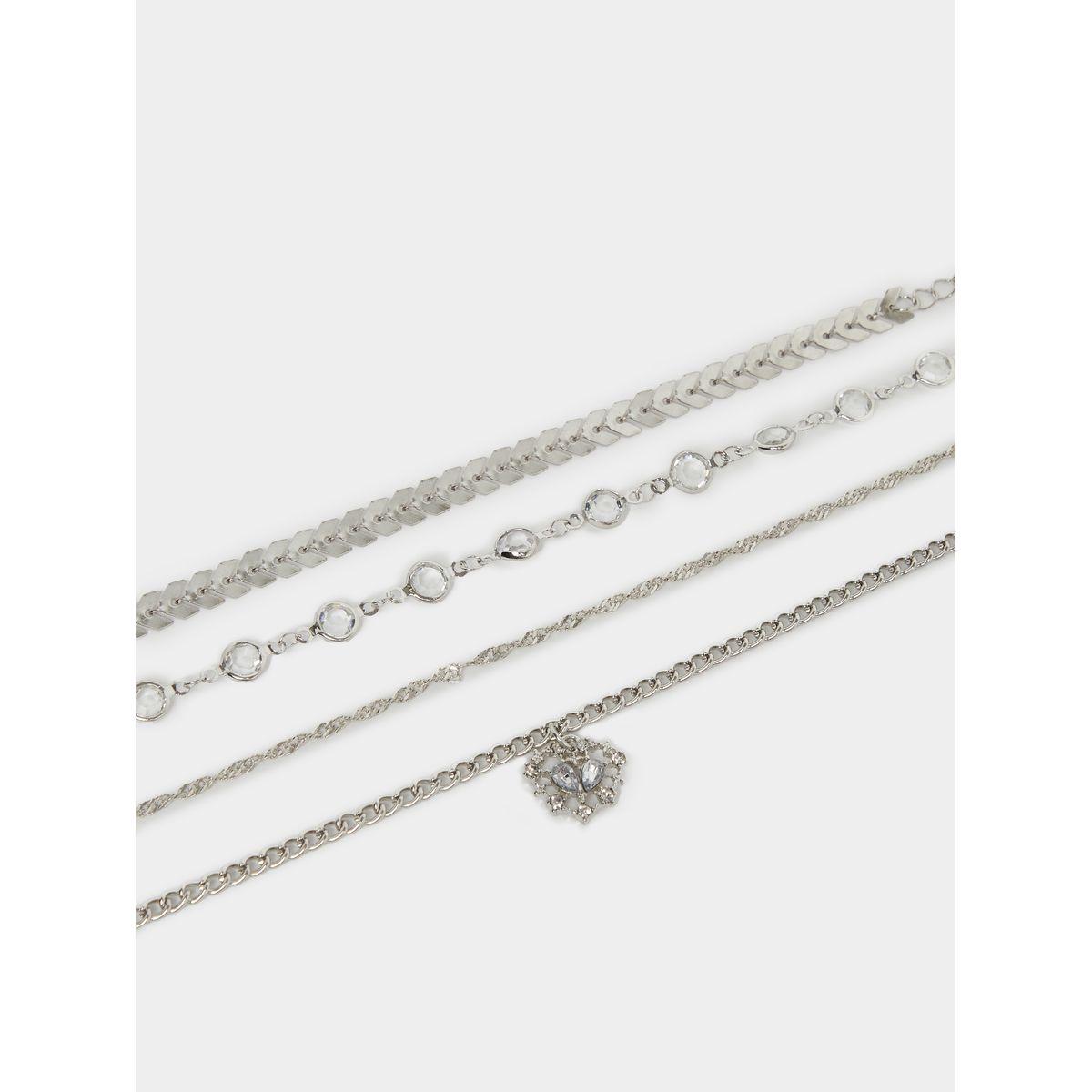 مجموعة من 4 خلاخيل كاجوال-women-watchesandjewellery-jewellery-anklets-image-2