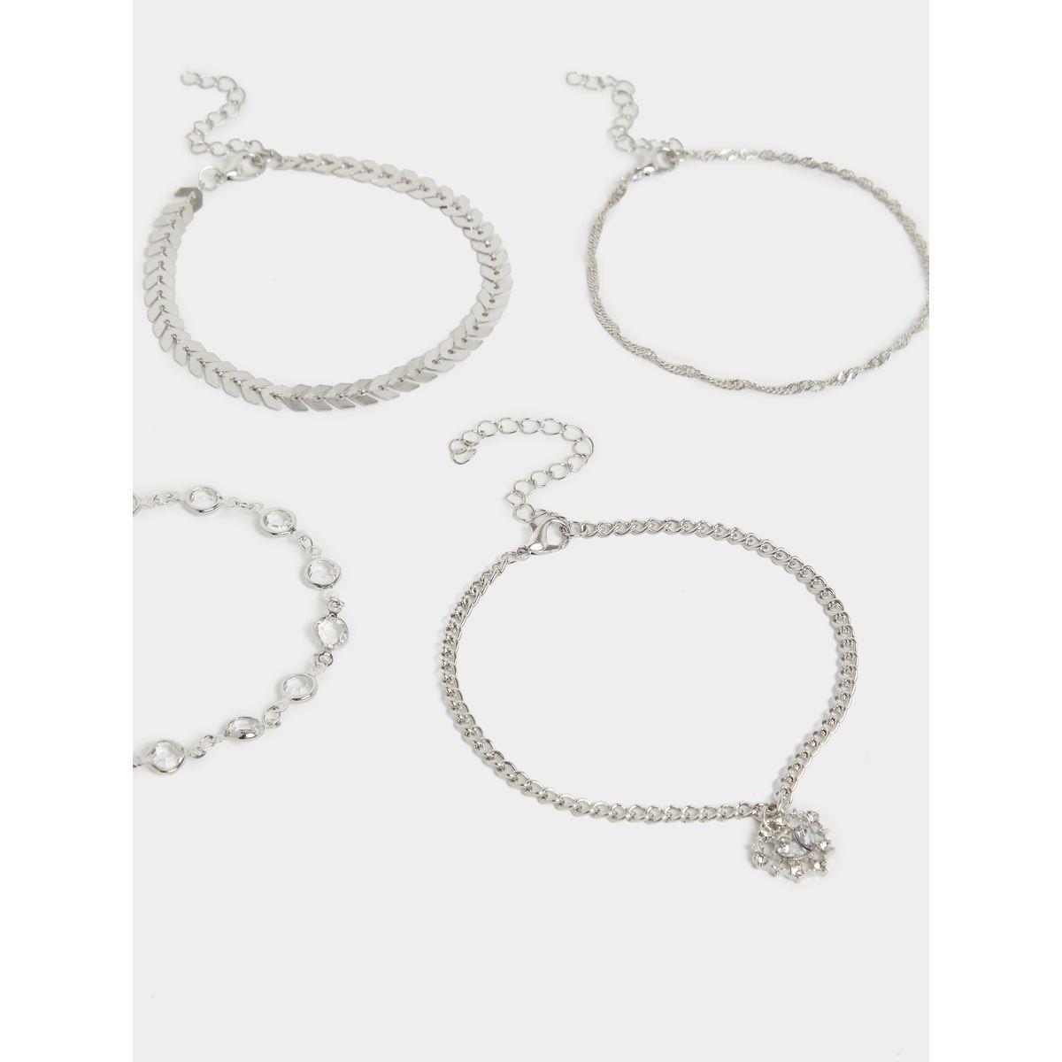 مجموعة من 4 خلاخيل كاجوال-women-watchesandjewellery-jewellery-anklets-image-4