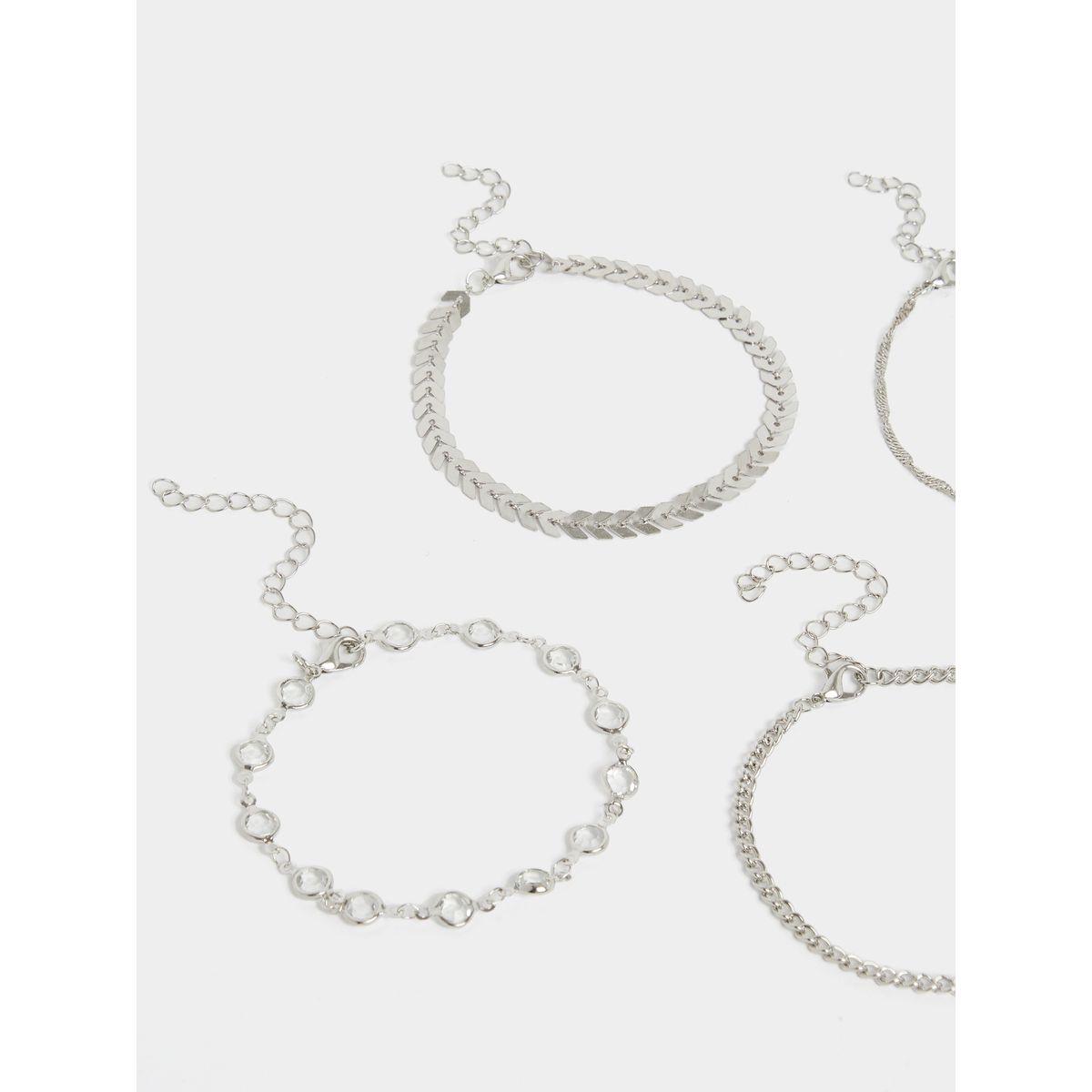 Styli Set of 4 - Embellished Drop Anklet-women-watchesandjewellery-jewellery-anklets-image-5