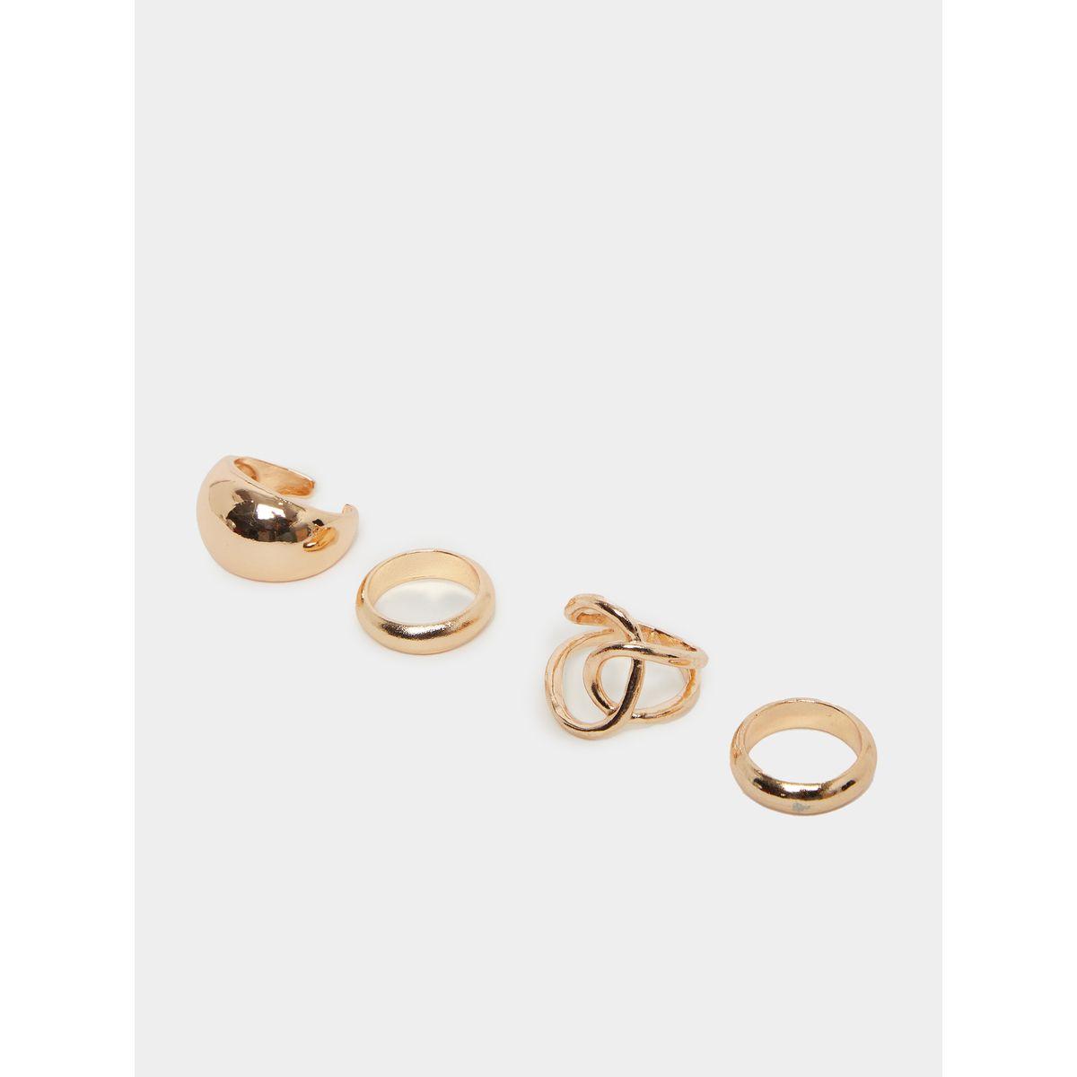مجموعة من 4 خواتم كاجوال-women-watchesandjewellery-jewellery-rings-image-1