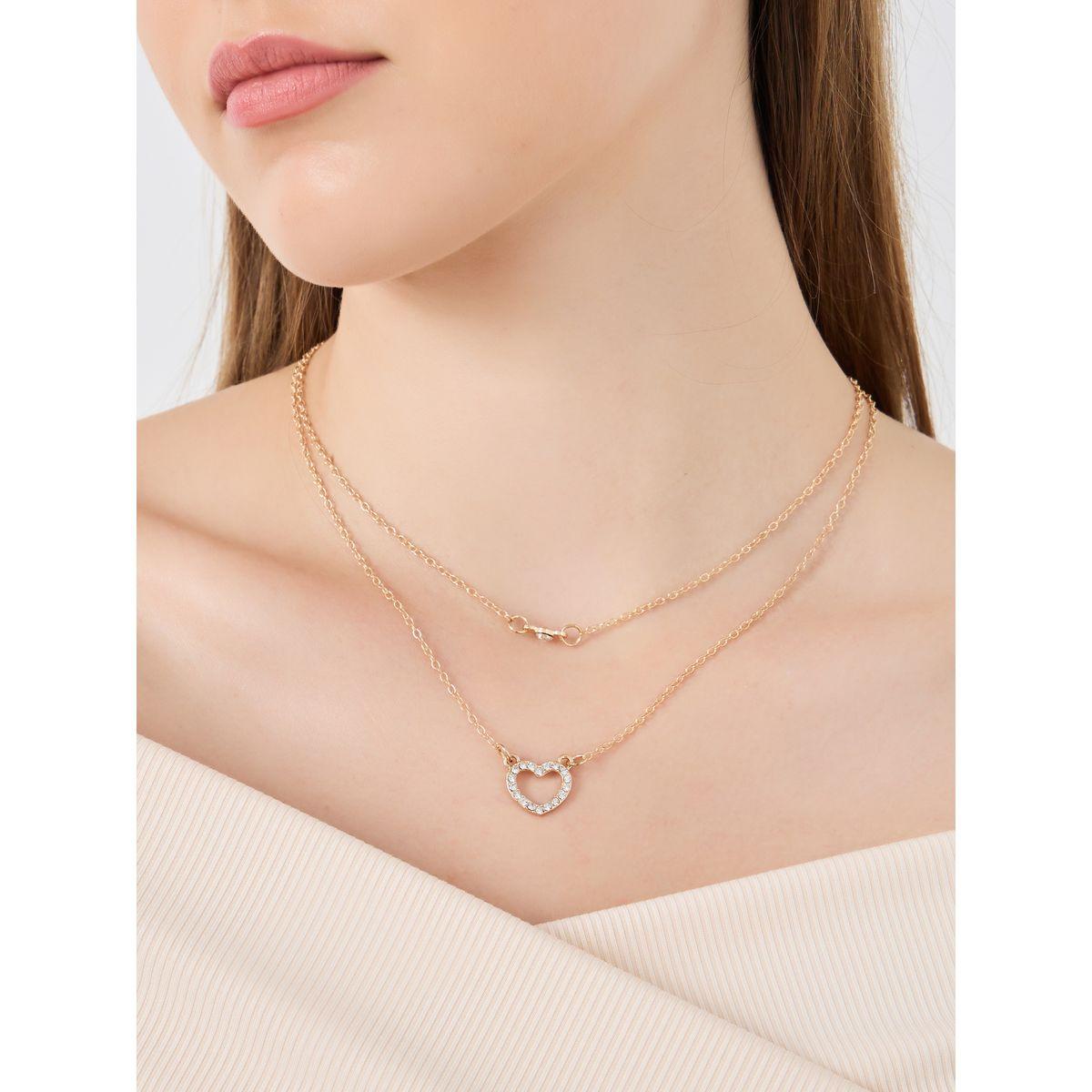 Styli Heart Pendant Layered Necklace-women-watchesandjewellery-jewellery-necklacesandpendants-image-1