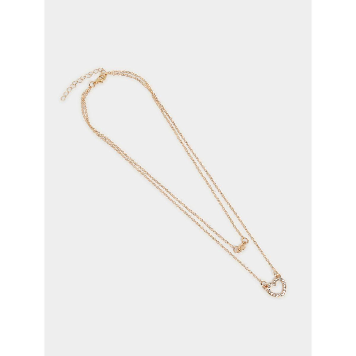 Styli Heart Pendant Layered Necklace-women-watchesandjewellery-jewellery-necklacesandpendants-image-3