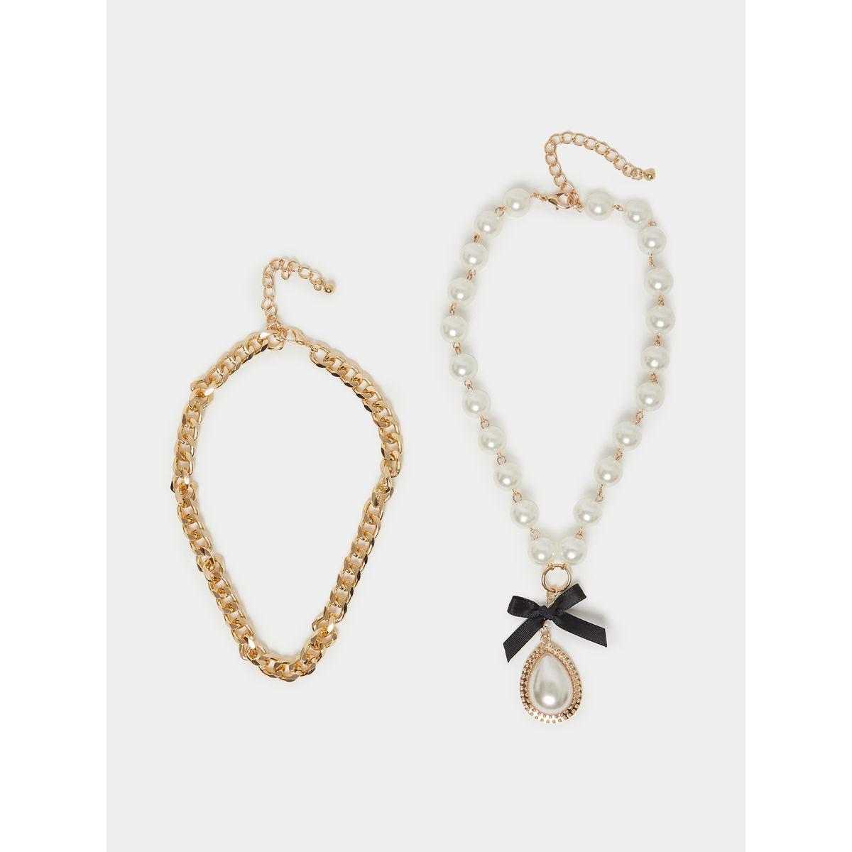 مجموعة من 2 عقد كاجوال-women-watchesandjewellery-jewellery-necklacesandpendants-image-1