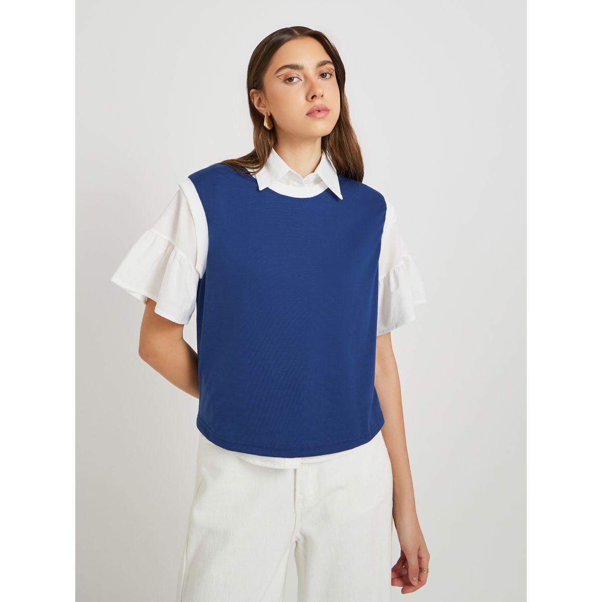 تيشيرت سادة بلا أكمام مع ياقة دائرية-women-clothing-tshirts-image-1