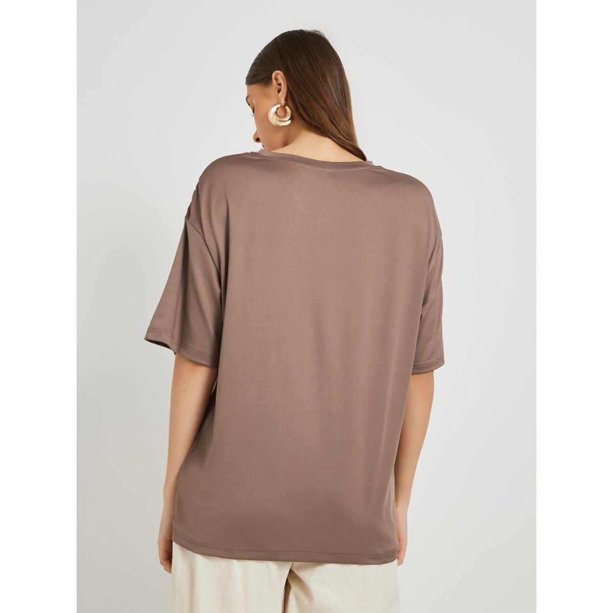 Styli Slogan Print Round Neck Oversized T-Shirt-women-clothing-tshirts-image-5