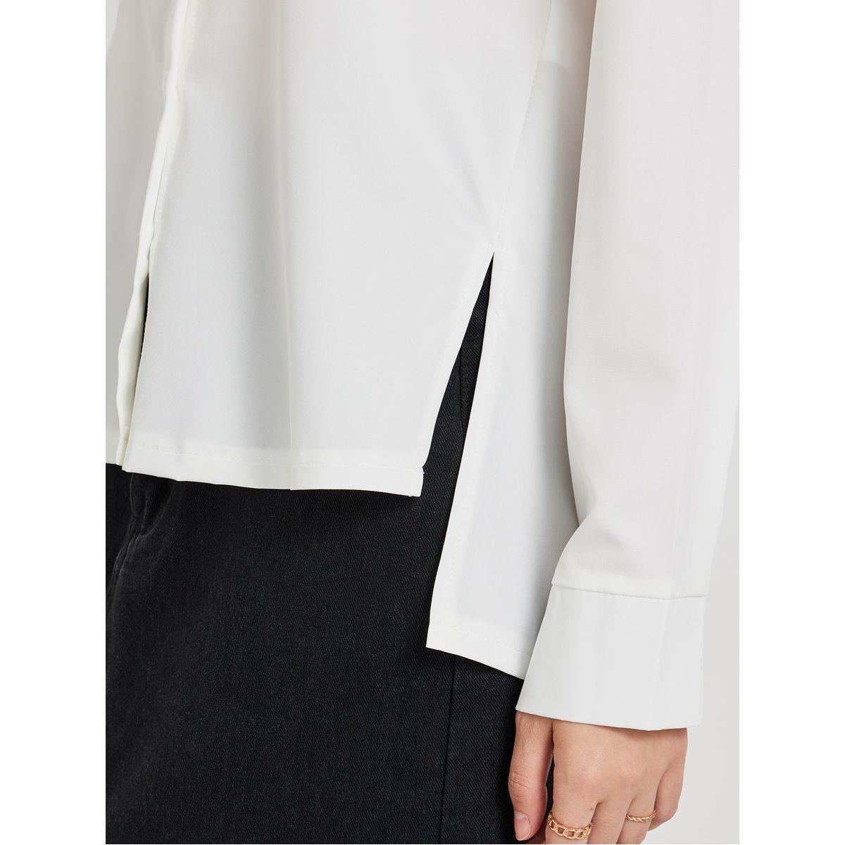 Styli Solid Spread Collar Long Sleeve Shirt-women-clothing-shirtsandblouses-shirts-image-4