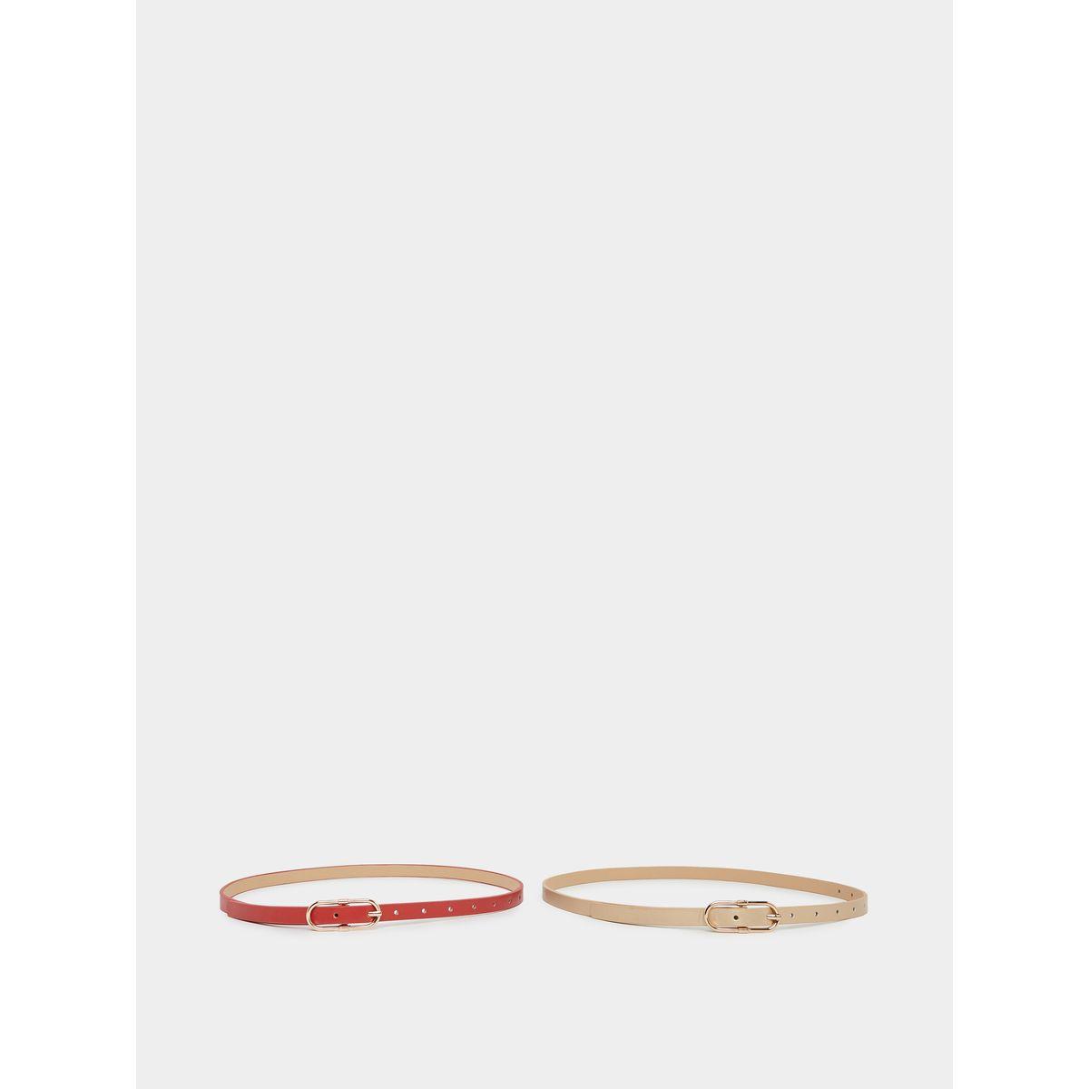 مجموعة من 2 حزام خصر سادة-women-clothingaccessories-belts-image-4