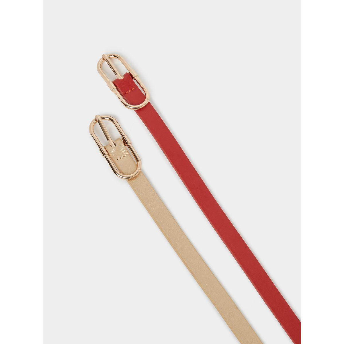 مجموعة من 2 حزام خصر سادة-women-clothingaccessories-belts-image-2