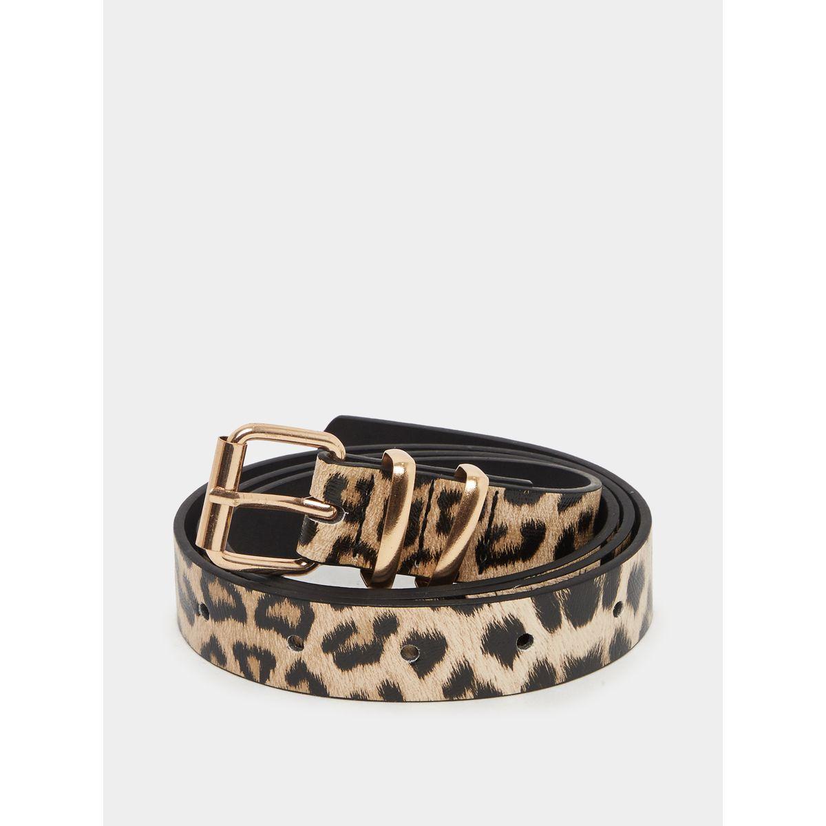 Styli Leopard Print Belt with Tang Buckle-women-clothingaccessories-belts-image-1