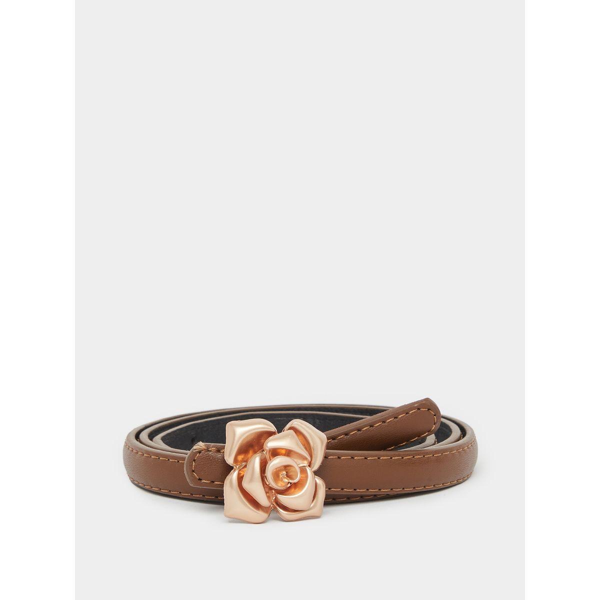 Styli Floral Metal Buckle Belt-women-clothingaccessories-belts-image-1