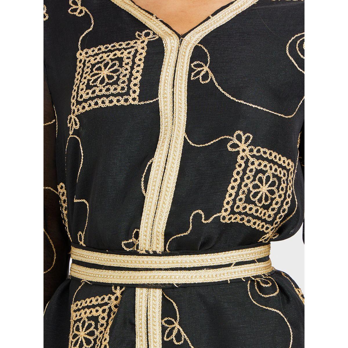 جلابية بتفاصيل مُطرّزة ودانتيل-women-arabicclothing-jalabiyas-image-4