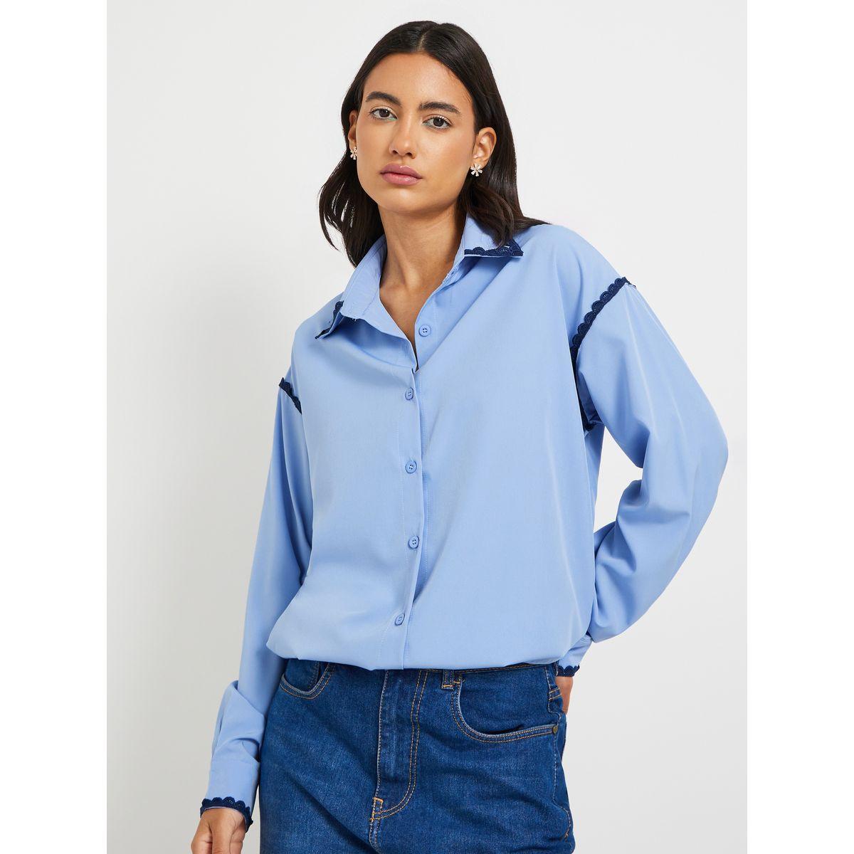 بلوزة فضفاضة بتفاصيل دانتيل-women-clothing-shirtsandblouses-shirts-image-3