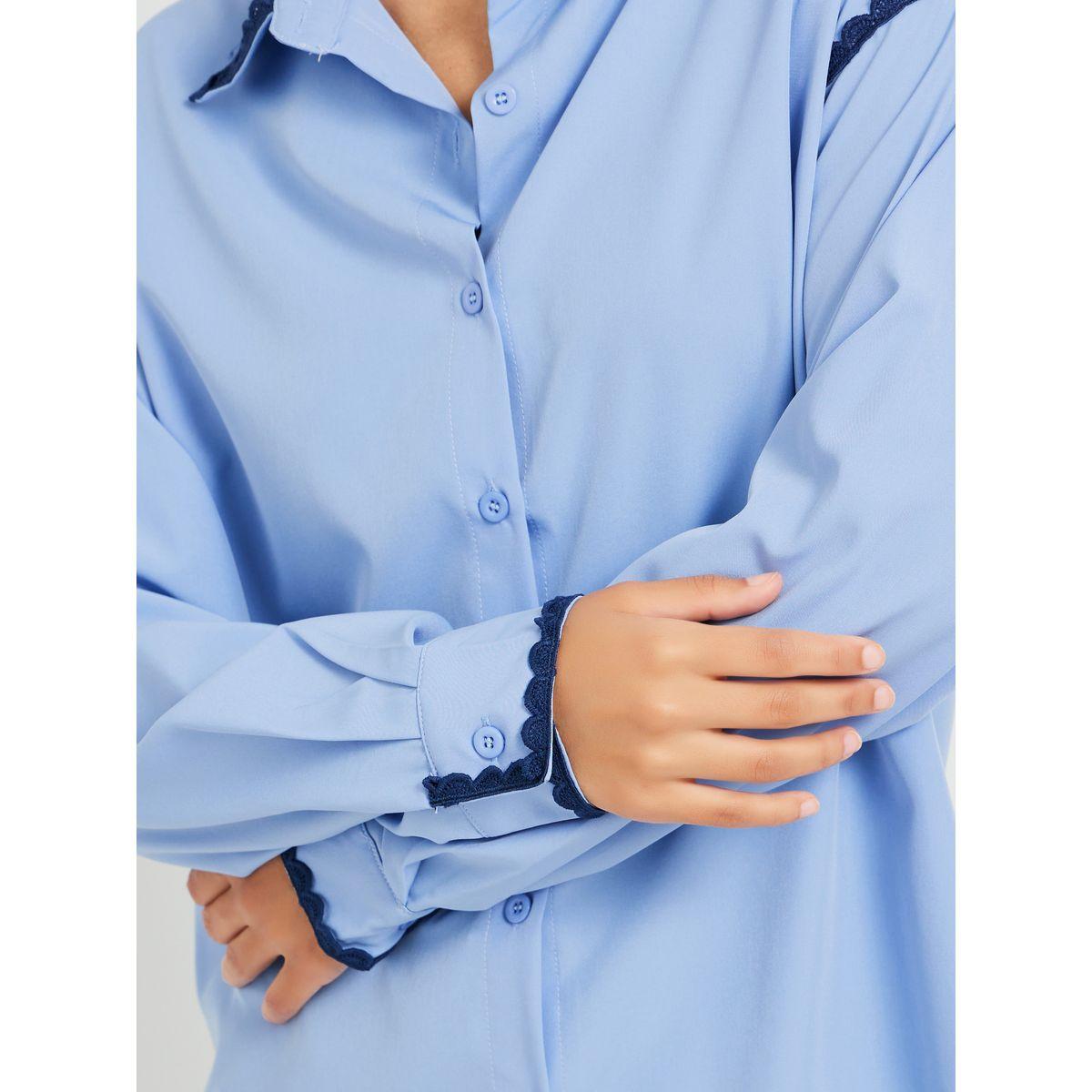 بلوزة فضفاضة بتفاصيل دانتيل-women-clothing-shirtsandblouses-shirts-image-4