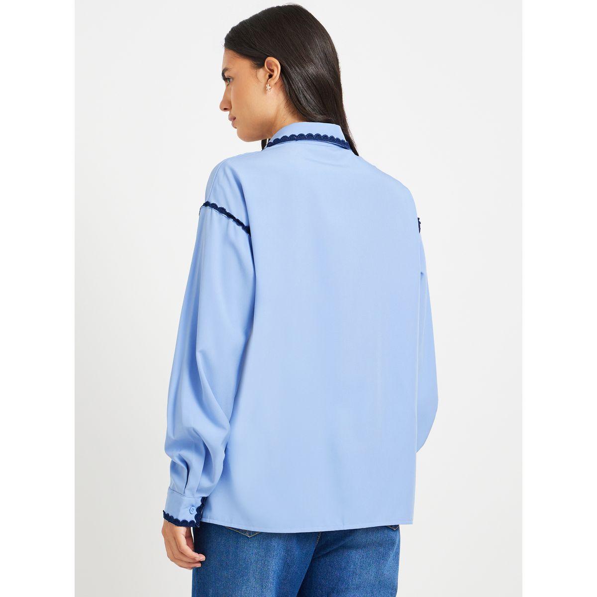 بلوزة فضفاضة بتفاصيل دانتيل-women-clothing-shirtsandblouses-shirts-image-5