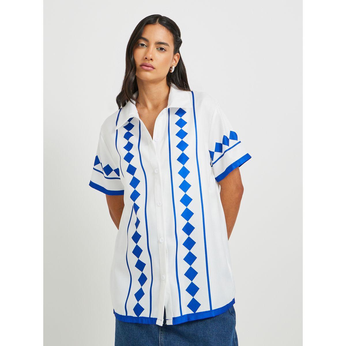 Styli Printed Short Sleeve Oversized Shirt-women-clothing-shirtsandblouses-shirts-image-3