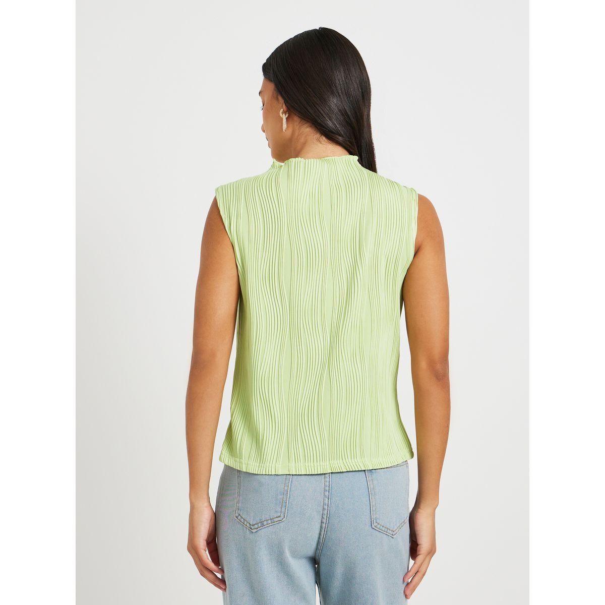 Styli Texture Striped Sleeveless Top-women-clothing-shirtsandblouses-blouses-image-5