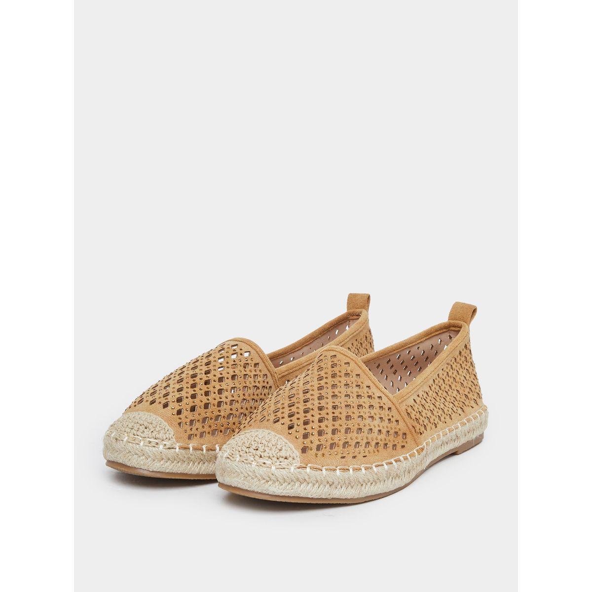 Styli Women Tan Embellished Espadrilles-women-shoes-flats-espadrilles-image-2