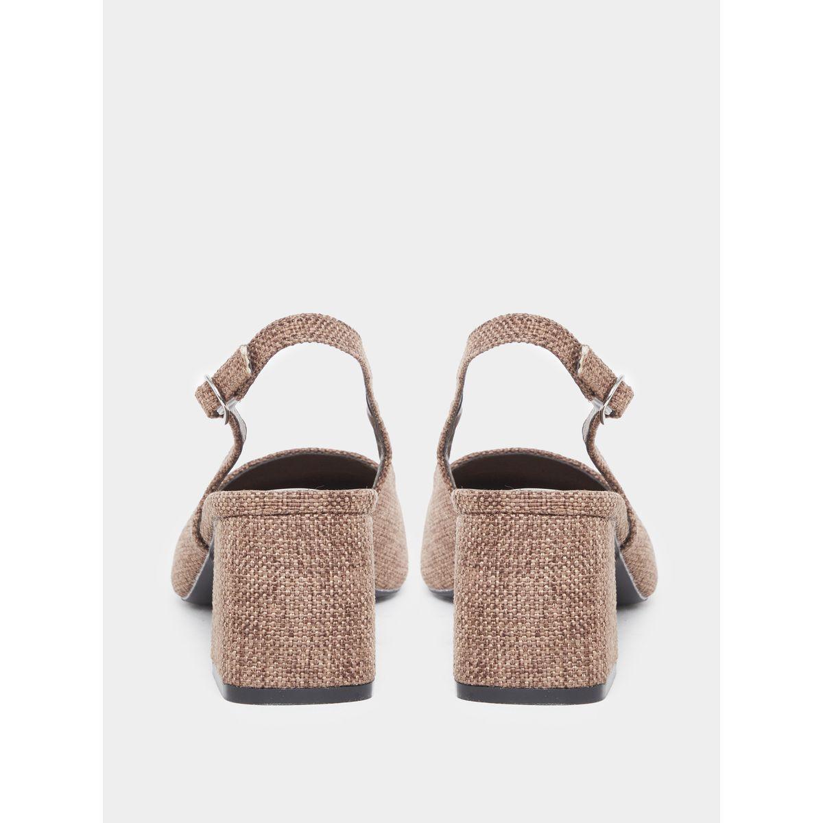 Styli Women Brown Block Heel Pumps-women-shoes-heels-image-4