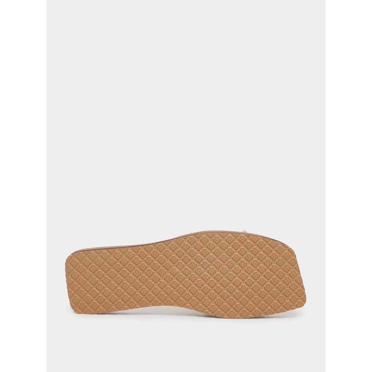 Styli Textured Slip On Flat Mule-women-shoes-sandals-flats-image-6