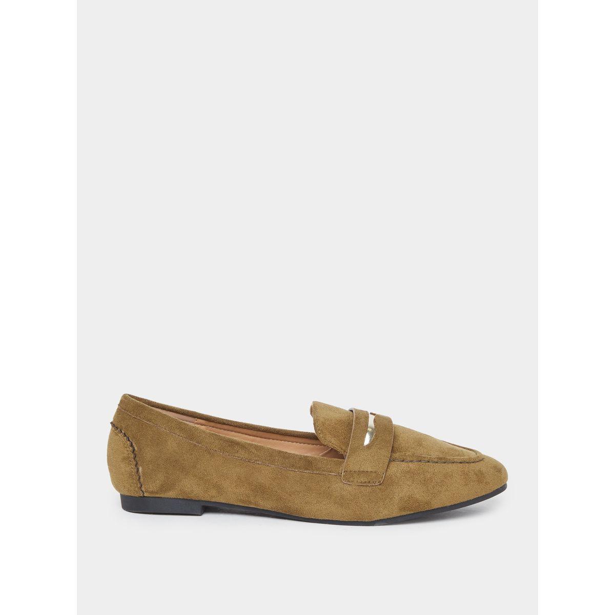 حذاء لوفرز بملمس جلد سويدي-women-shoes-flats-loafers-image-1