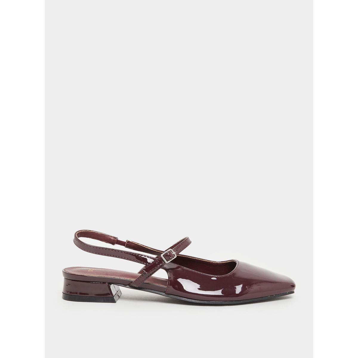 Styli Solid Slingback Block Heel Sandals-women-shoes-sandals-heeled-image-1