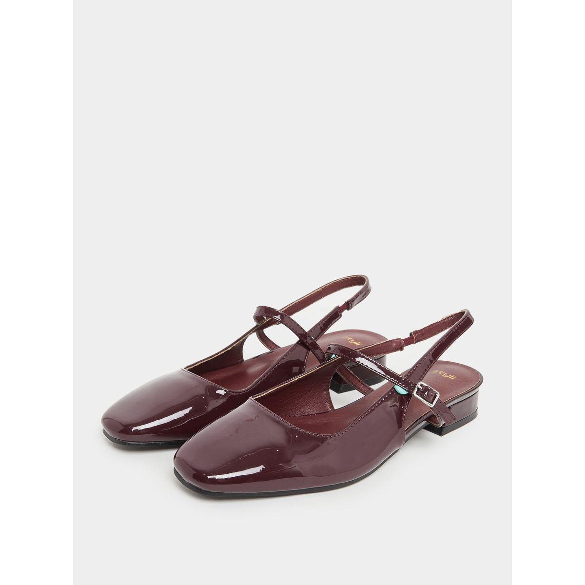 Styli Solid Slingback Block Heel Sandals-women-shoes-sandals-heeled-image-2
