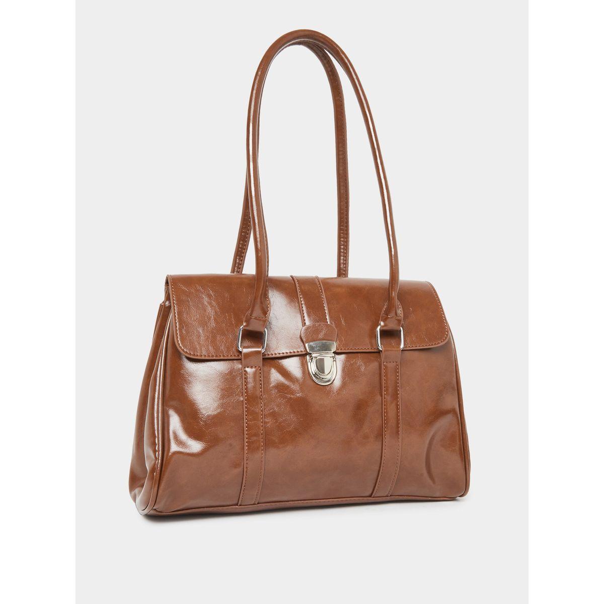 شنطة سادة بمقبض يد مزدوج-women-bagsandwallets-handbags-image-1