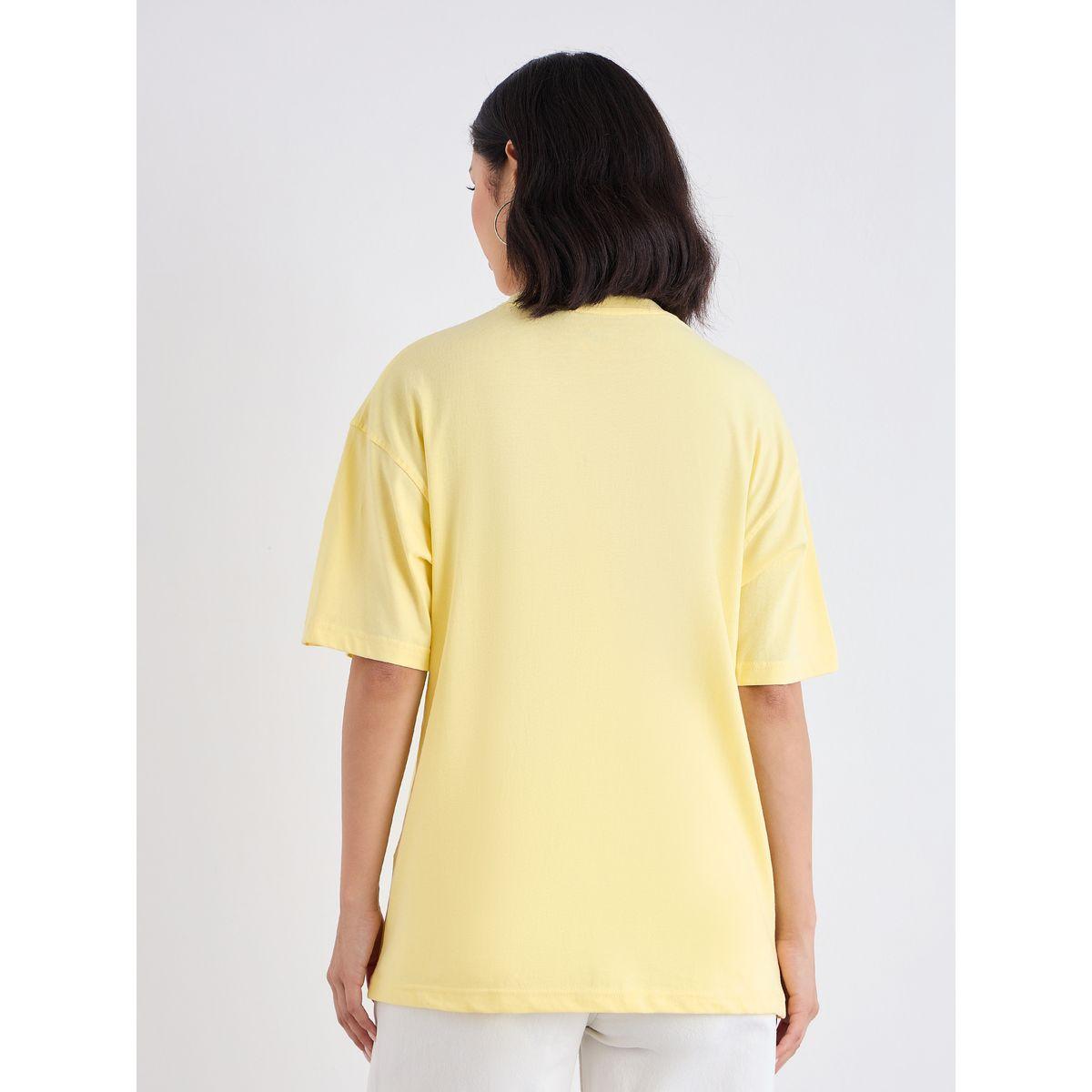 تيشيرت فضفاض بطبعة كتابة-women-clothing-tshirts-image-5