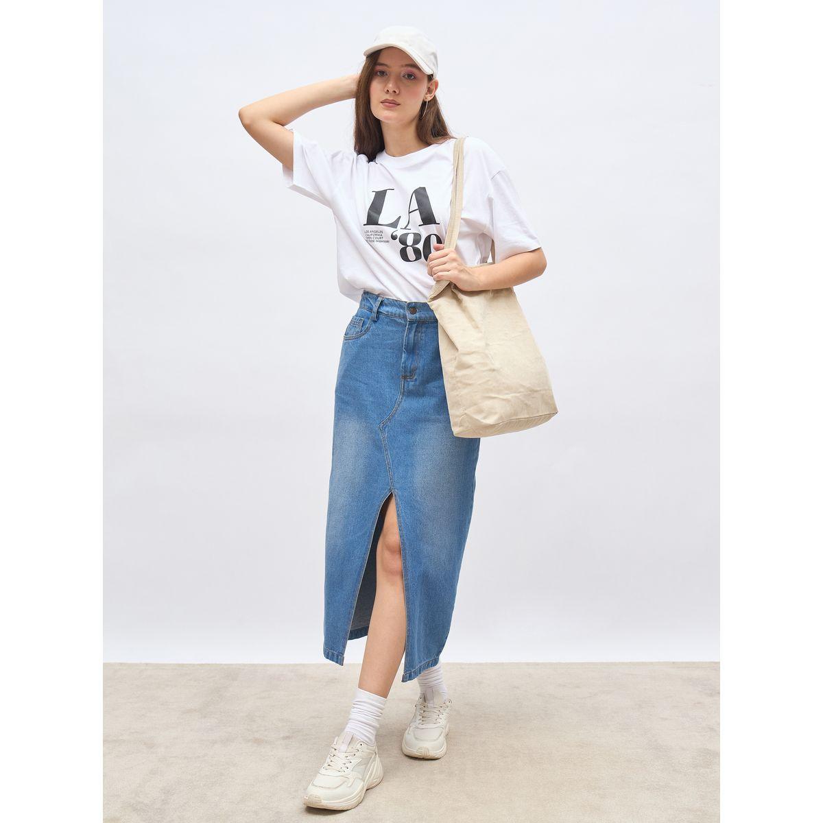 تيشيرت طويل فضفاض بطبعة جرافيك-women-clothing-tshirts-image-1