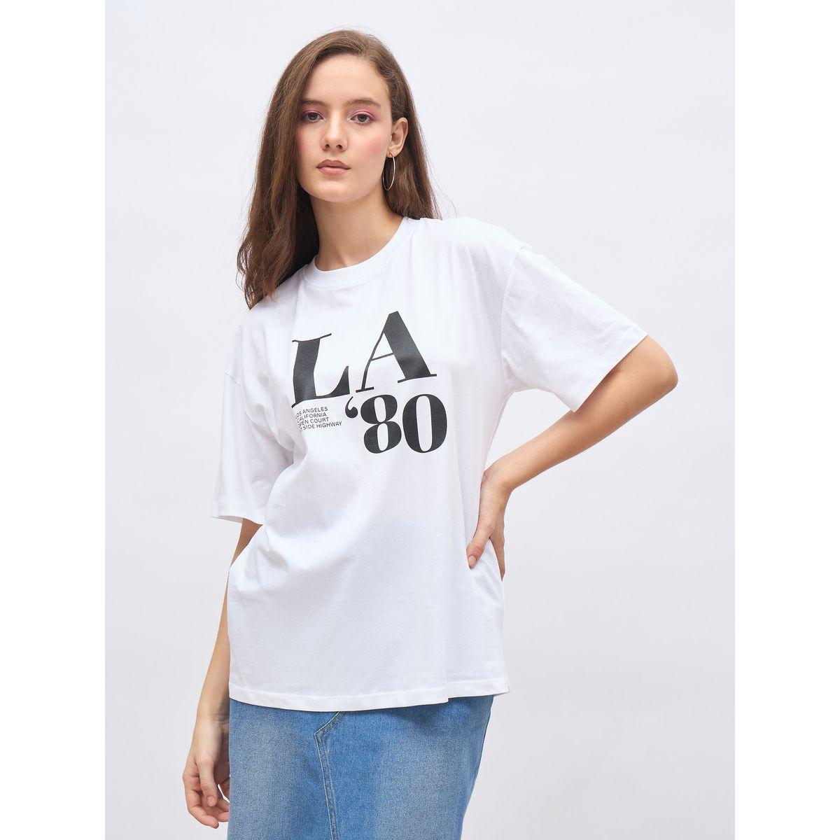 تيشيرت طويل فضفاض بطبعة جرافيك-women-clothing-tshirts-image-2