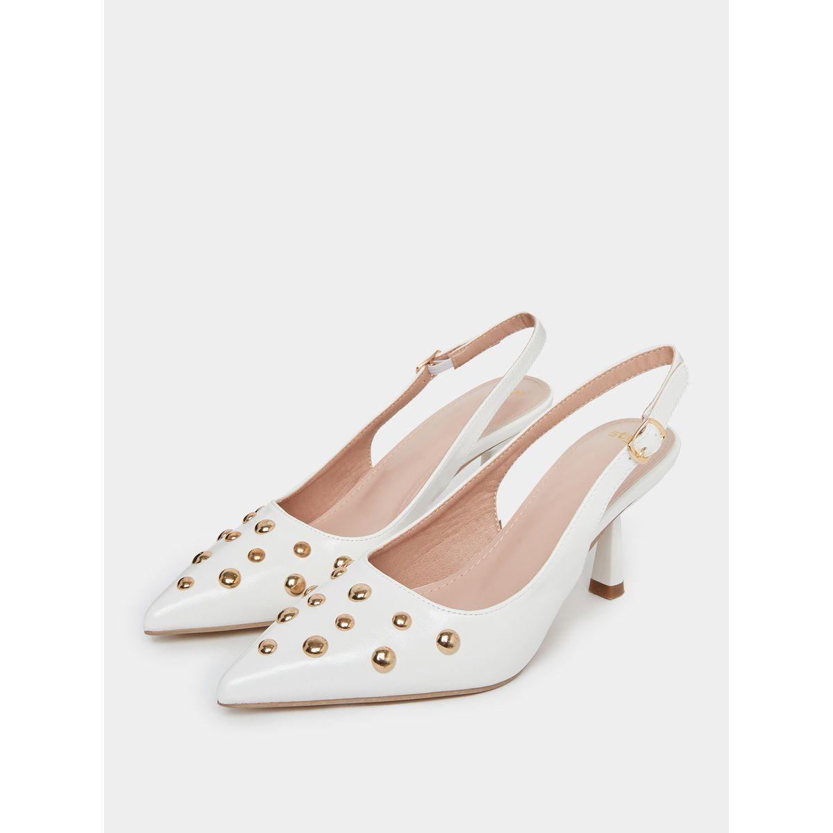 Styli Studded Singback Kitten Heel Pumps-women-shoes-heels-image-3