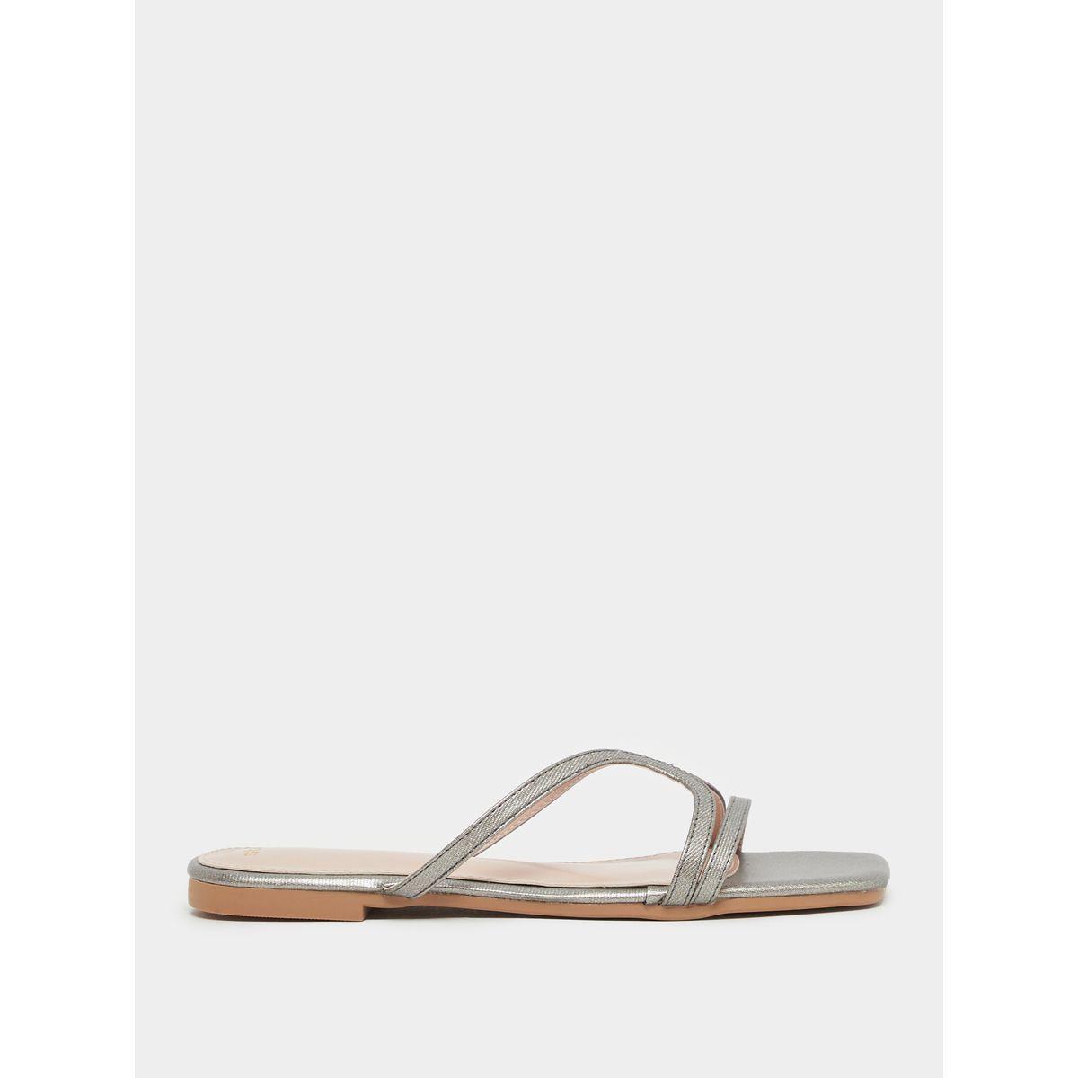 Styli Multi Strap Open Toe Flat Sandals-women-shoes-sandals-flats-image-2