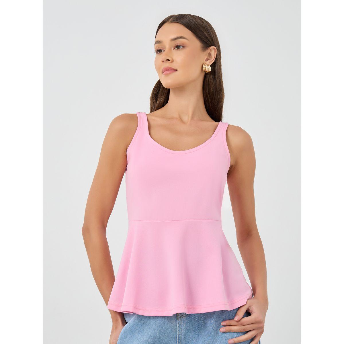 بلوزة بيبلوم سادة بلا أكمام-women-clothing-shirtsandblouses-blouses-image-1