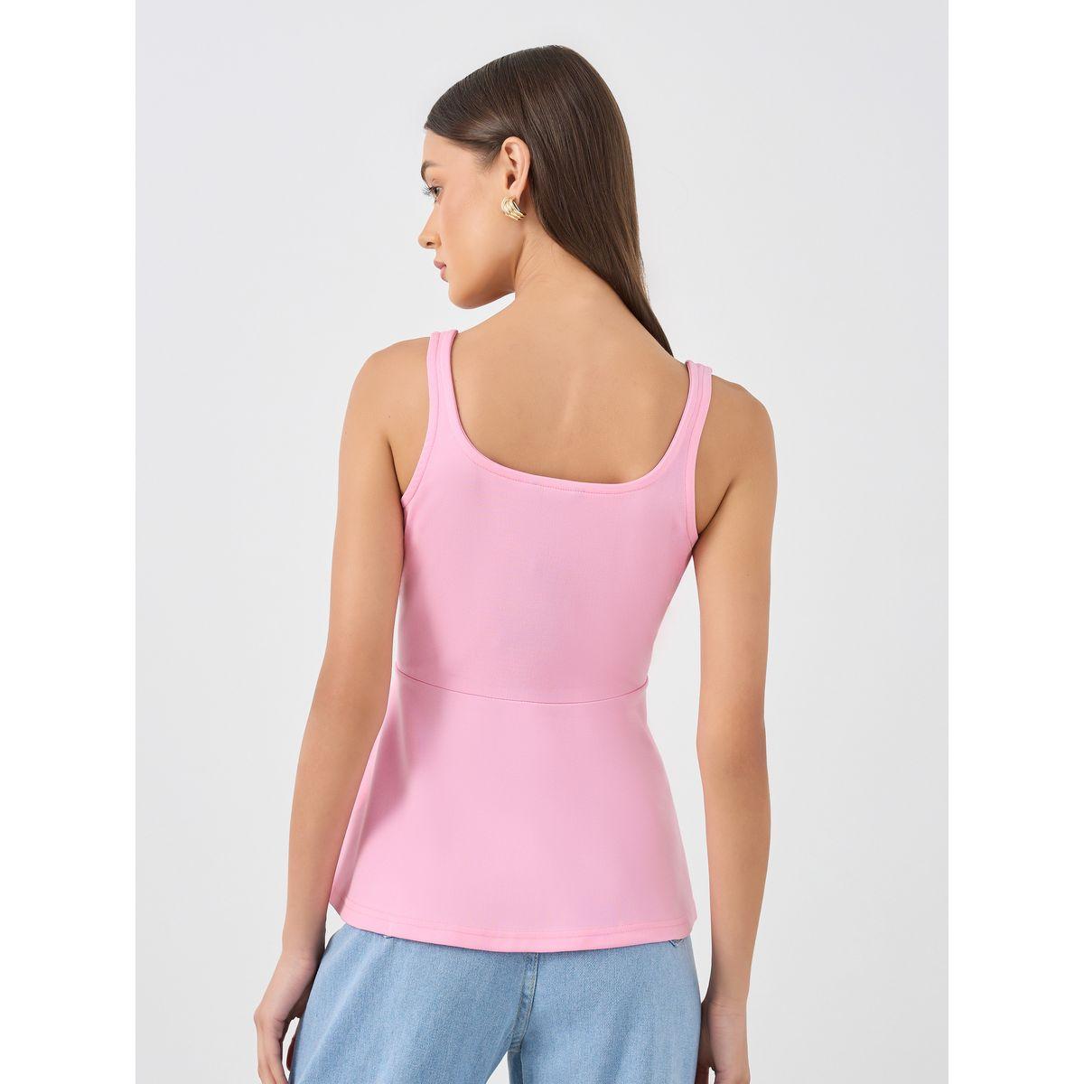 Styli Solid Sleeveless Peplum Top-women-clothing-shirtsandblouses-blouses-image-4