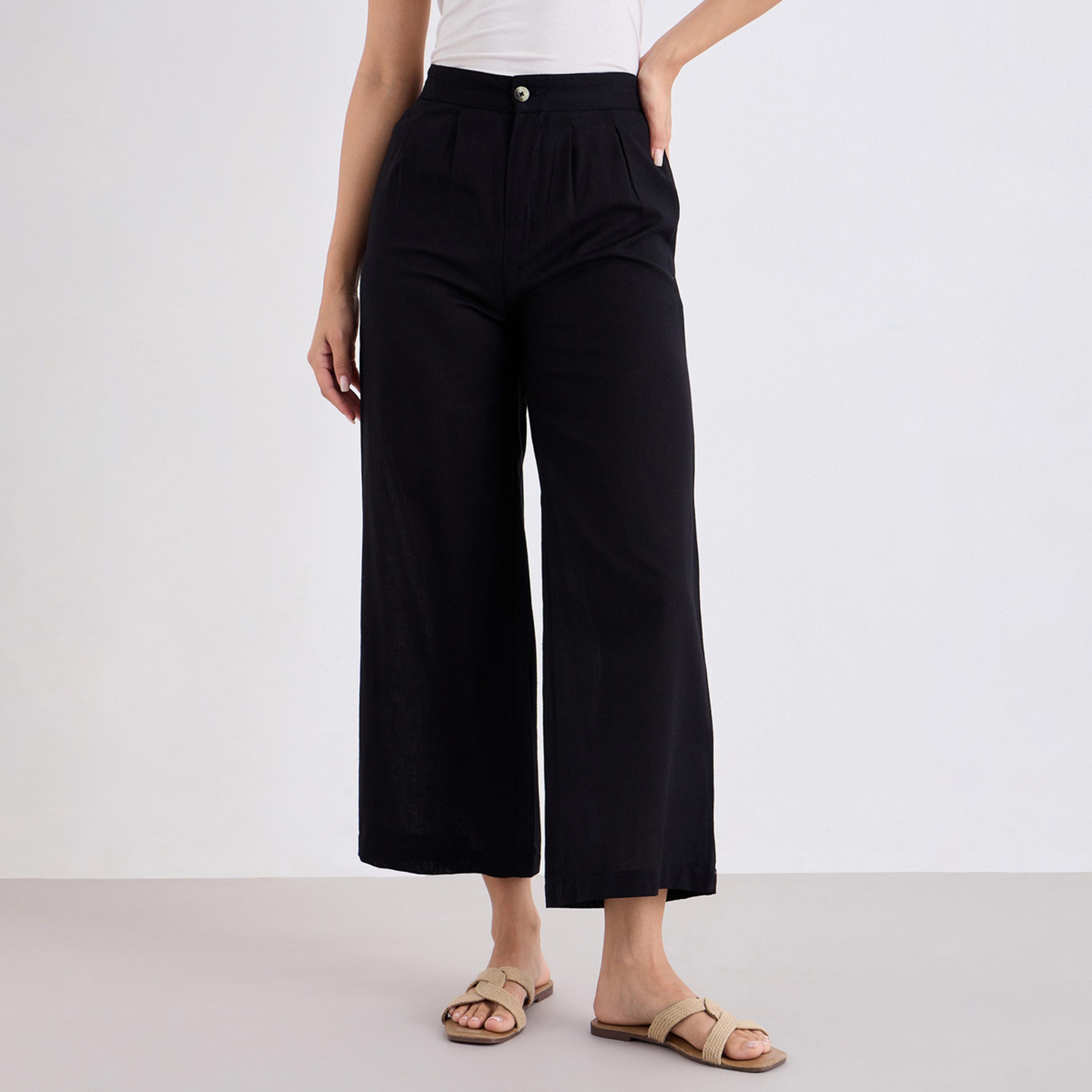 ستايلي - تي شيرت أحمر مطرز مقاس كبير اوفر سايز-women-clothing-bottoms-trousers-image-1