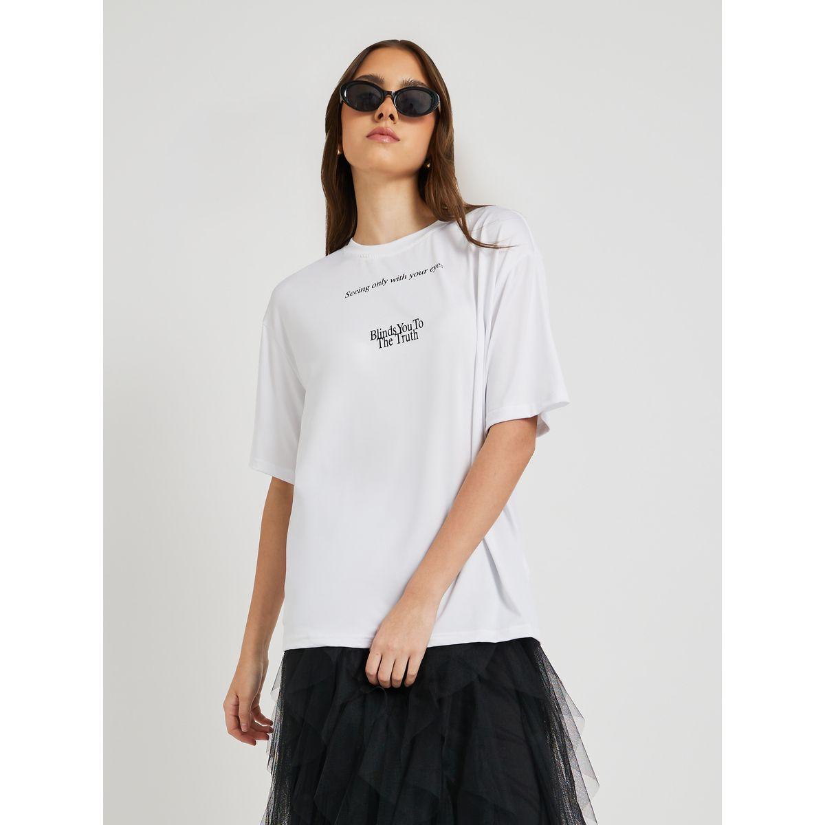 Styli Slogan Print Round Neck Oversized T-Shirt-women-clothing-tshirts-image-1